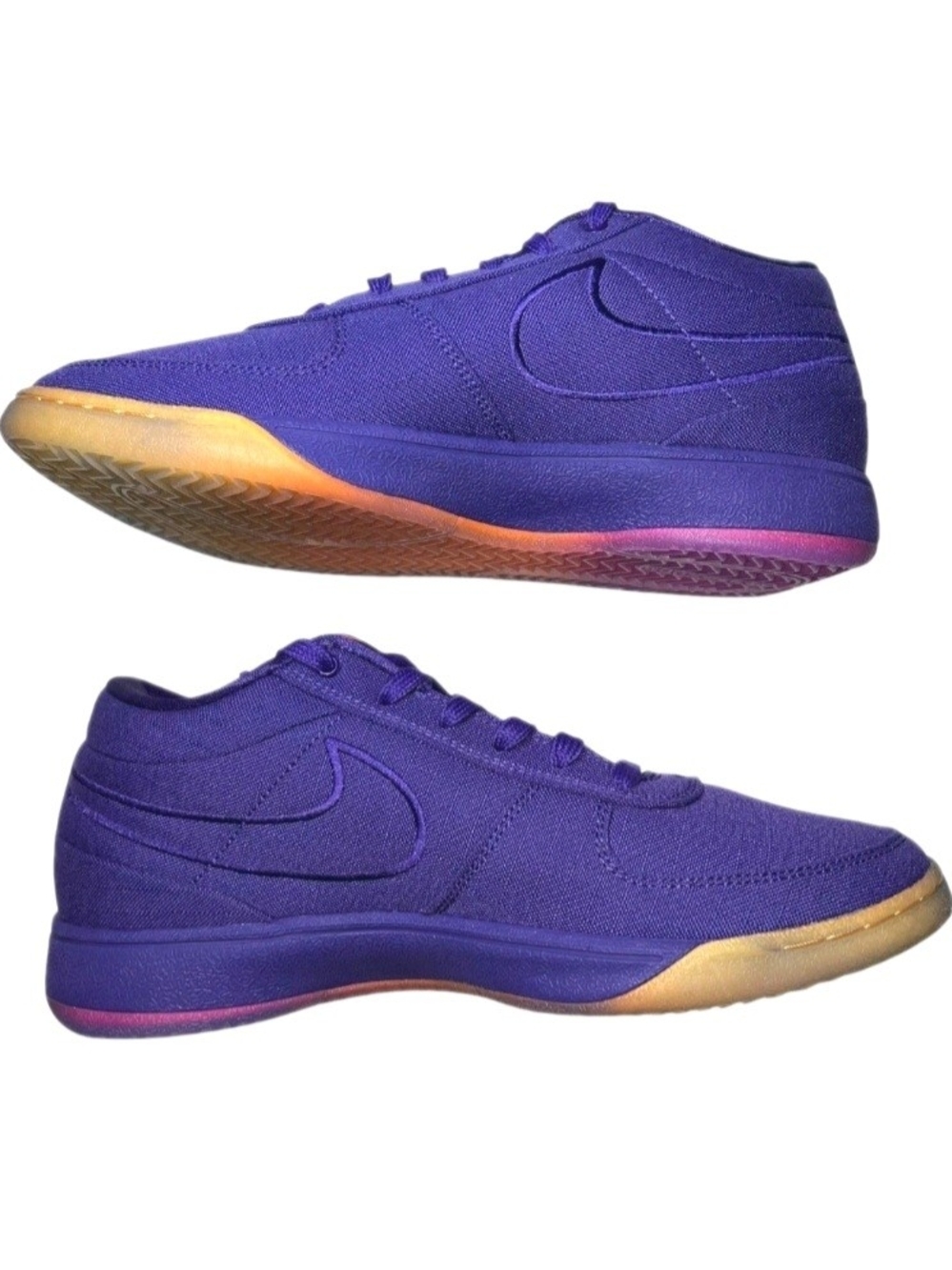 Nike Book 1 Court Purple Sunset Total Orange Nby HJ5351-500 US Men's Size 12 - Picture 5 of 13